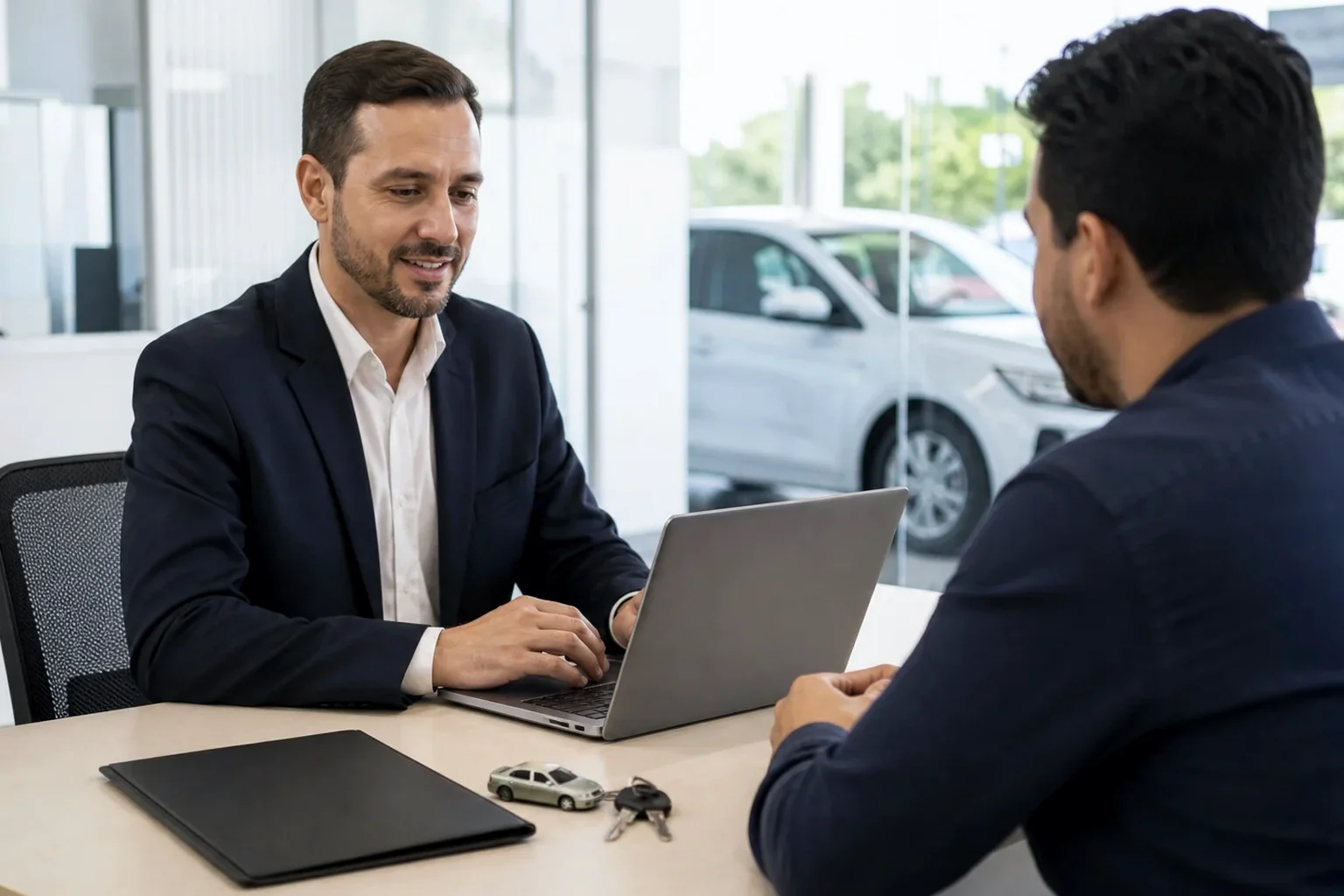 Equipe licenciando um veículo em Limeira.
